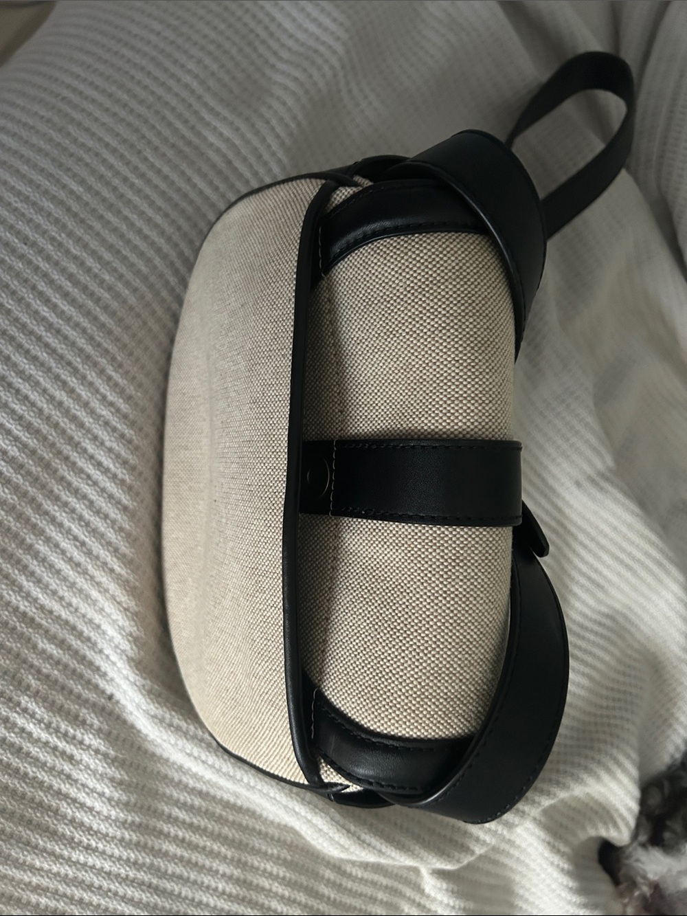 Lauren Ralph Lauren Beige and Black Crossbody Shoulder Bag - Picture 3 of 4